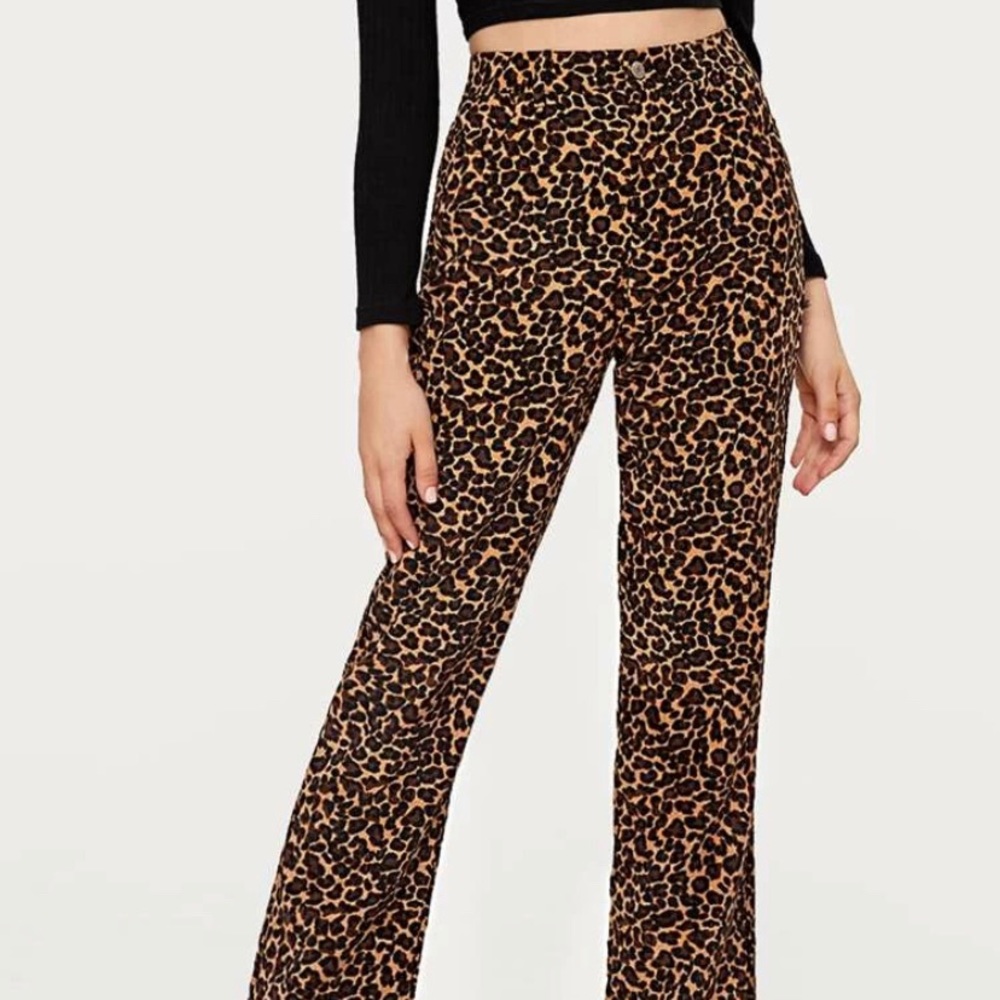 Y2k Cheetah Print Corduroy Pants